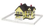 MTH # 30-50002 White 4-Piece Fence Set For Sale